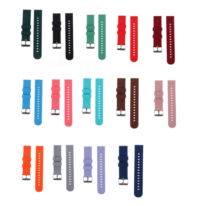 Silicone Watch Band 22Mm - Siliconen Band 20/22Mm Zachte Quick Release