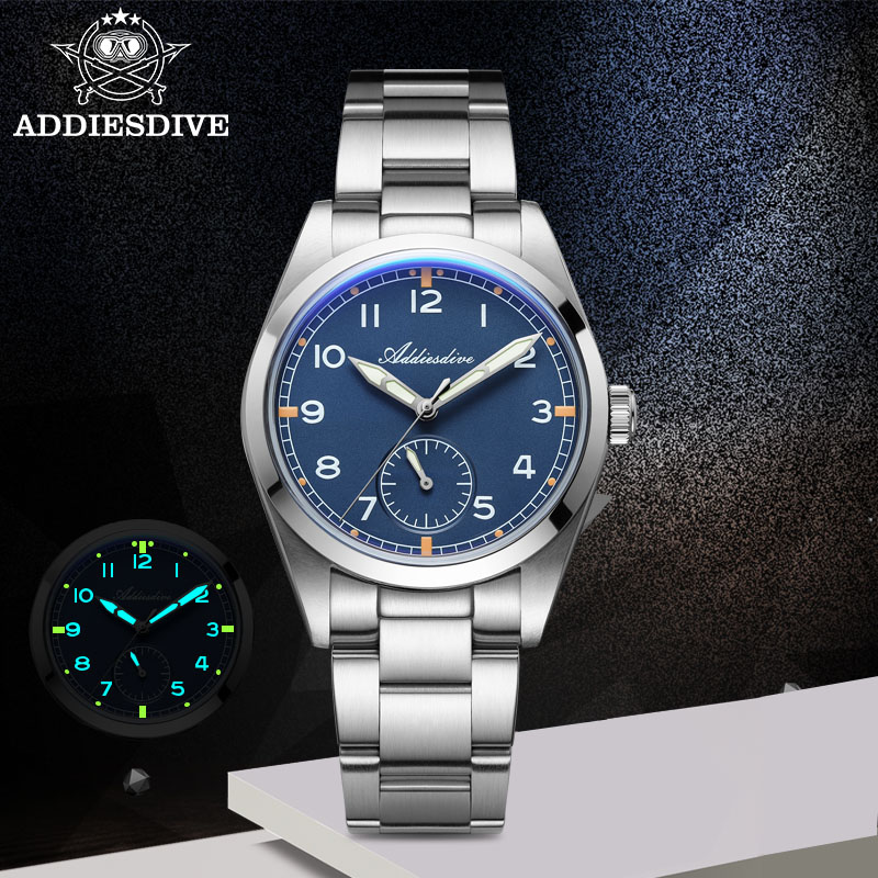 Stainless Bracelet Diver - ADDIESDIVE 36mm heren quartz horloge 100m