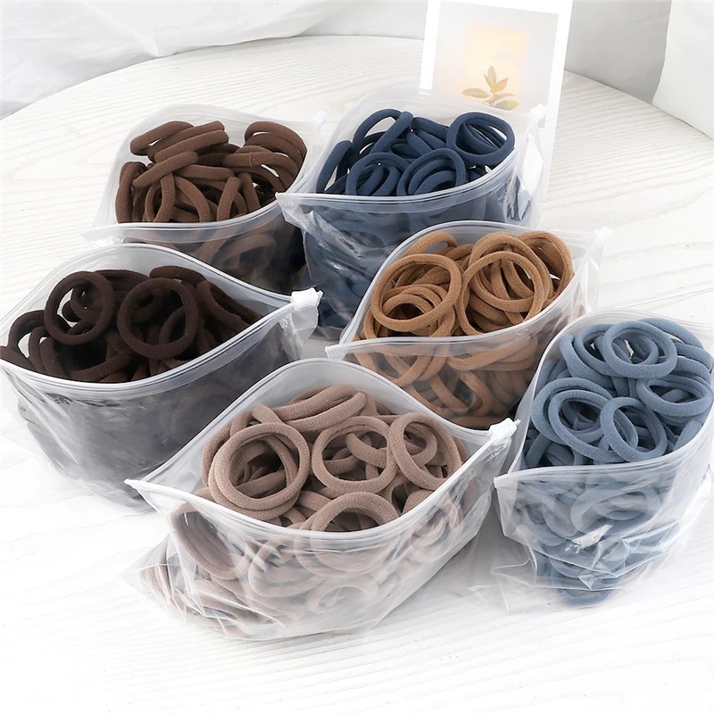 Silicone Band Women - 50 stks/set Vrouwen Meisjes Basic Haarbanden