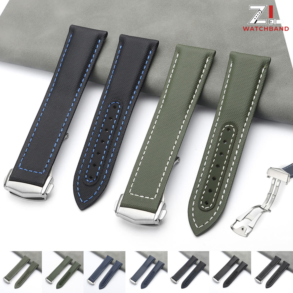 Omega Watch Speedmaster - 20mm 21mm 22mm Nylon Zeildoek Bandjes