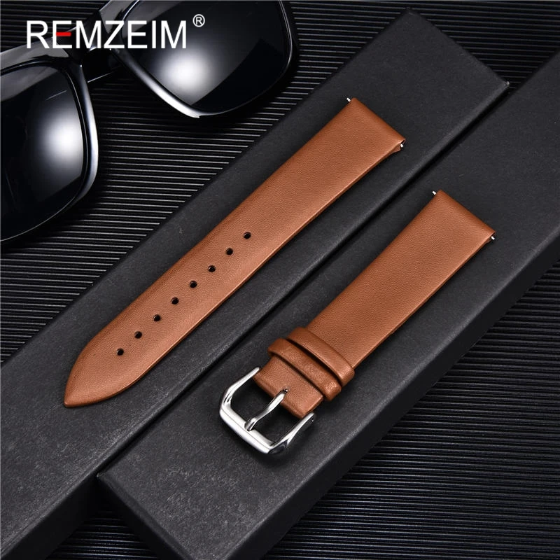 Suede Strap Watch - Ultradunne lederen horlogeband Horlogeband Horlogeband Horloges