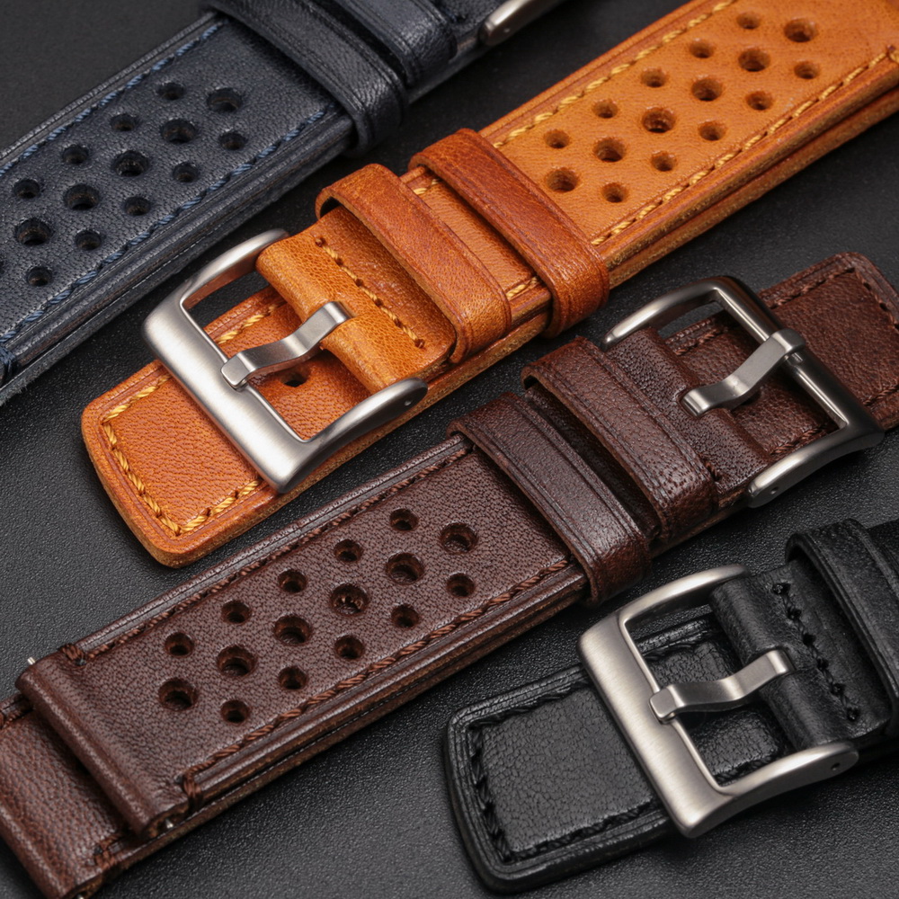 Suede Strap Watch - Hemsut koeienhuid horlogeband snelsluiting zacht ademend
