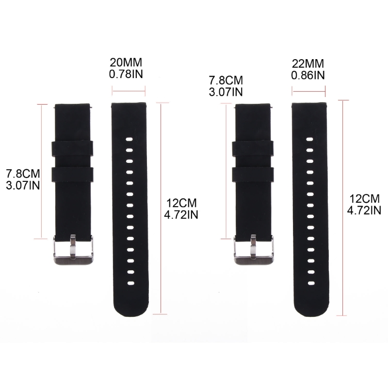 Siliconen Band 20/22Mm Zachte  - Silicone Watch Band 22Mm recensie en prijs