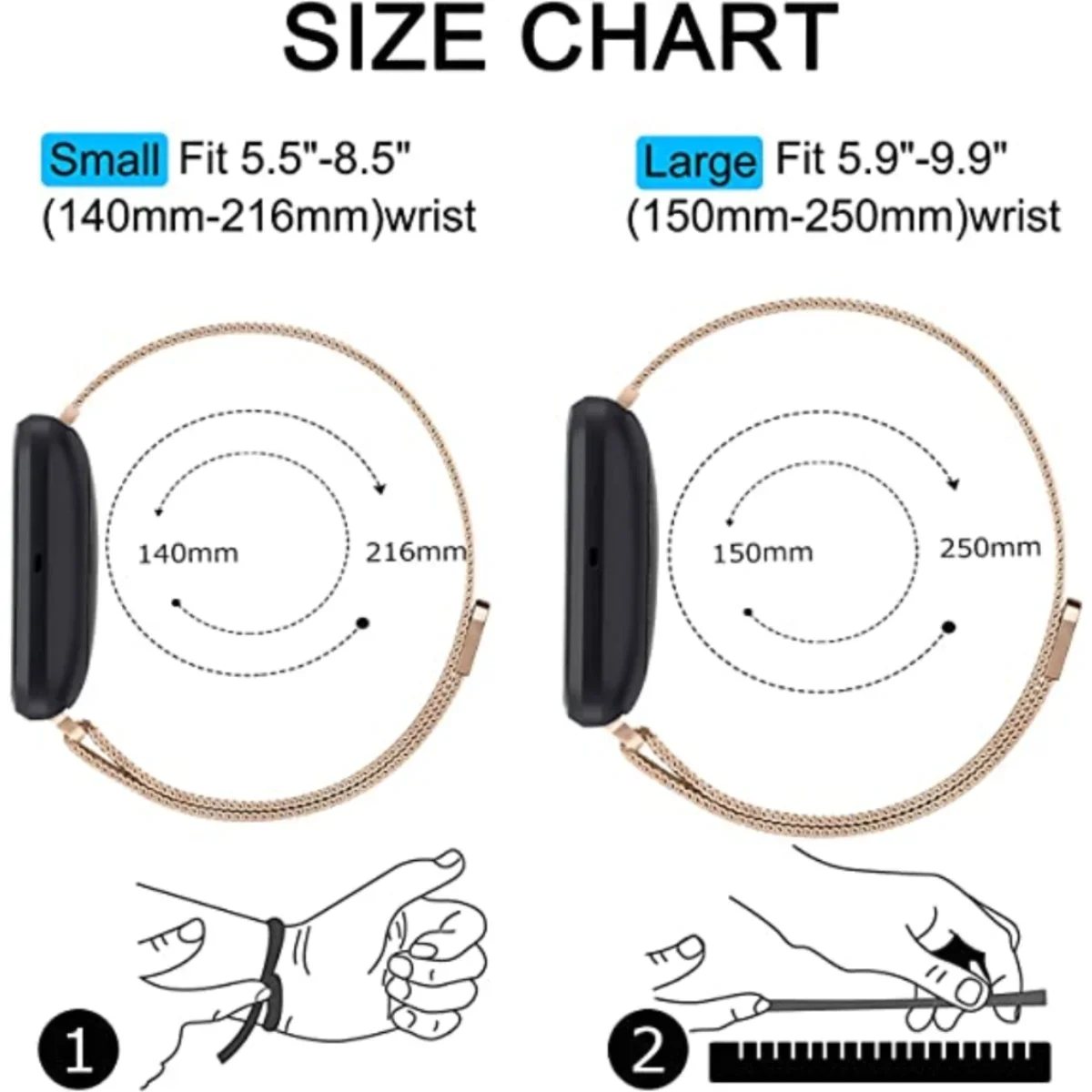 Milanese Band Voor Fitbit Vers - Milanese Loop Magnetic recensie en prijs