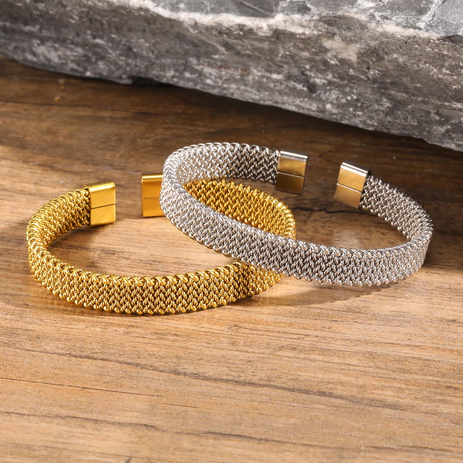 10 mm gevlochten stretchband o - Mesh Strap Metal recensie en prijs