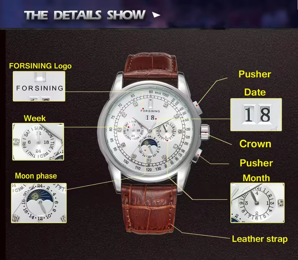 FORSINING Replica multifunctio - Patek Philippe Watch Aquanaut recensie en prijs
