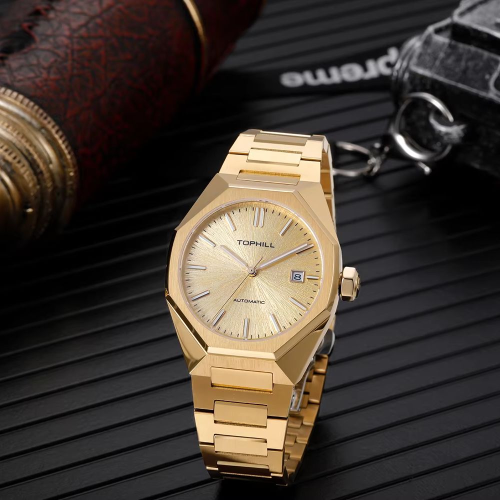 TOPHILL 39mm Miyota 8215 Mecha - Butterfly Clasp Deployant recensie en prijs