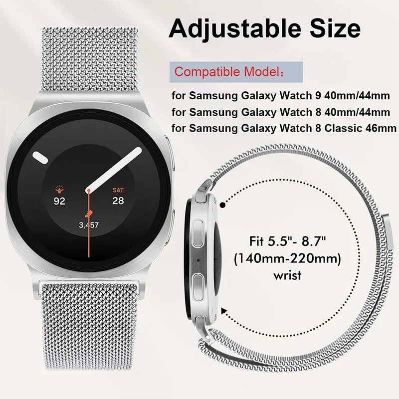 Metalen Milanese band voor Sam - Milanese Loop Magnetic recensie en prijs