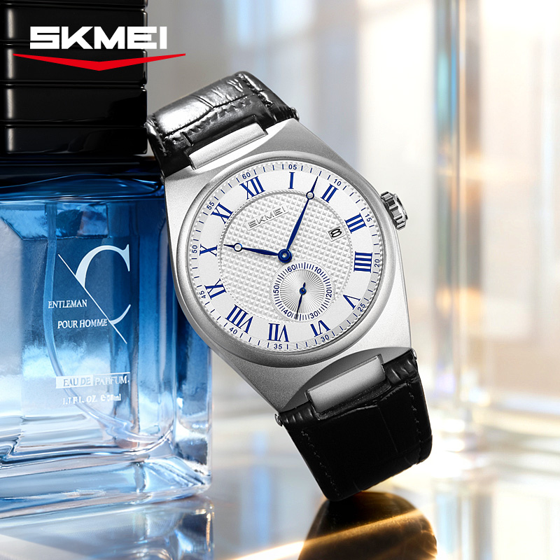 SKMEI 9390 Elegant heren quart - Leather Watch Band Men recensie en prijs