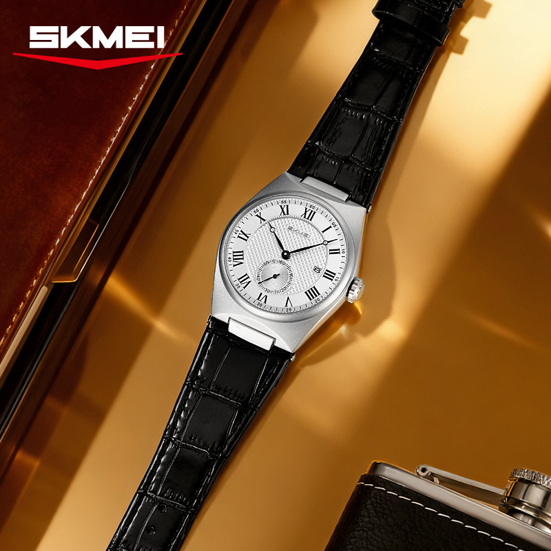 SKMEI 9390 Elegant heren quart - Leather Watch Band Men recensie en prijs