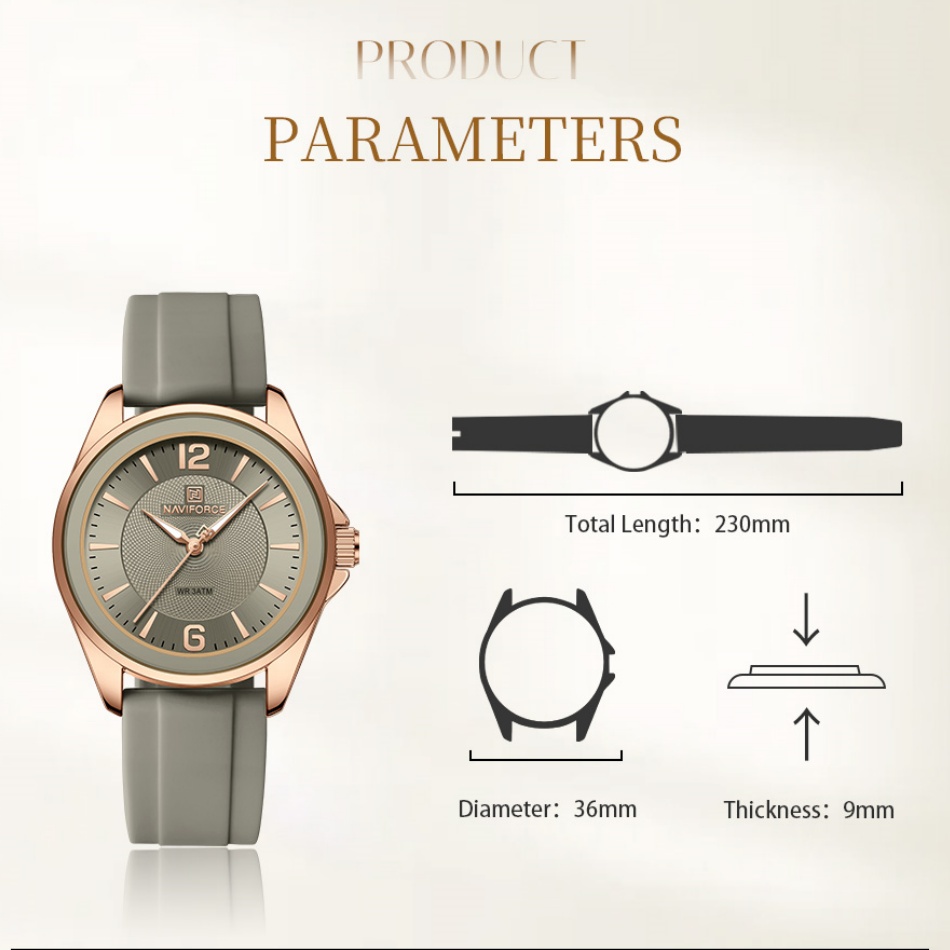 Nieuwe Stijl NAVIFORCE Damesho - Silicone Band Women recensie en prijs